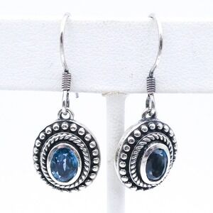 Indigo Kyanite D'Joy 1.9 ctw Southwest Drop-Dangle New Sterling Silver Earrings